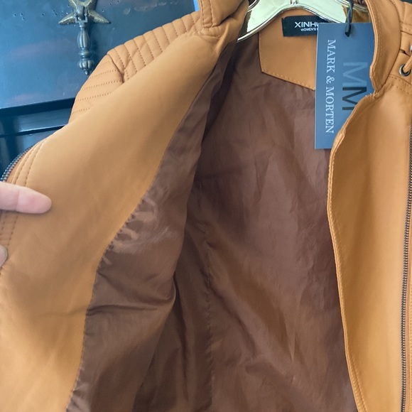 Brand New Faux Leather Jacket! By Mark and Morten. - Picture 4 of 5